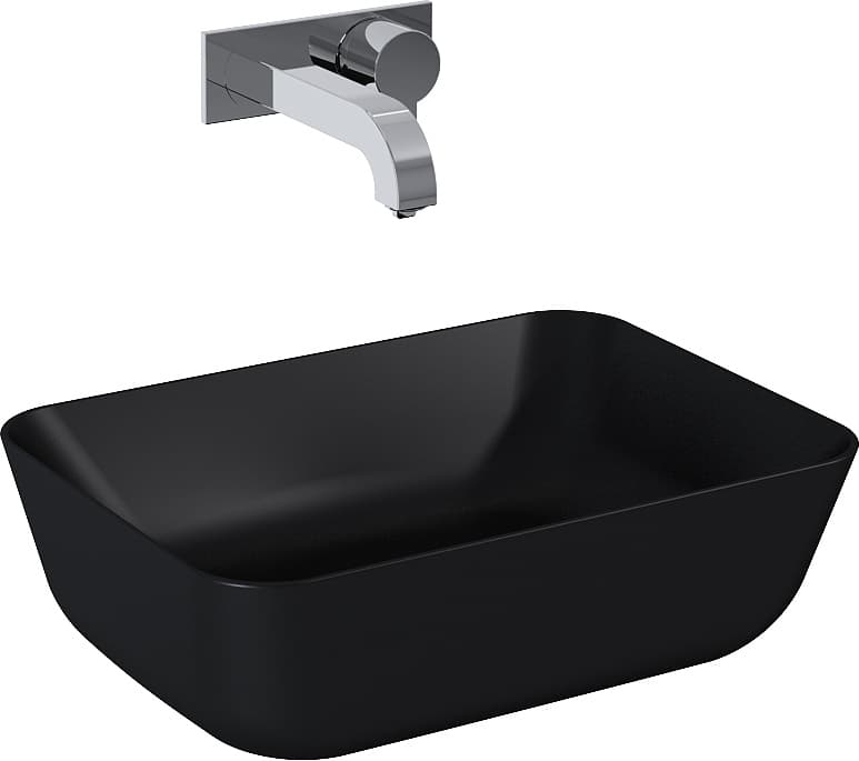 ELITA  RE040460037160   145058  UMYWALKA RENI 46x33 BLAT, CERAM BLACK MATT   *46  **ekspo - Powystawowy Włocławek