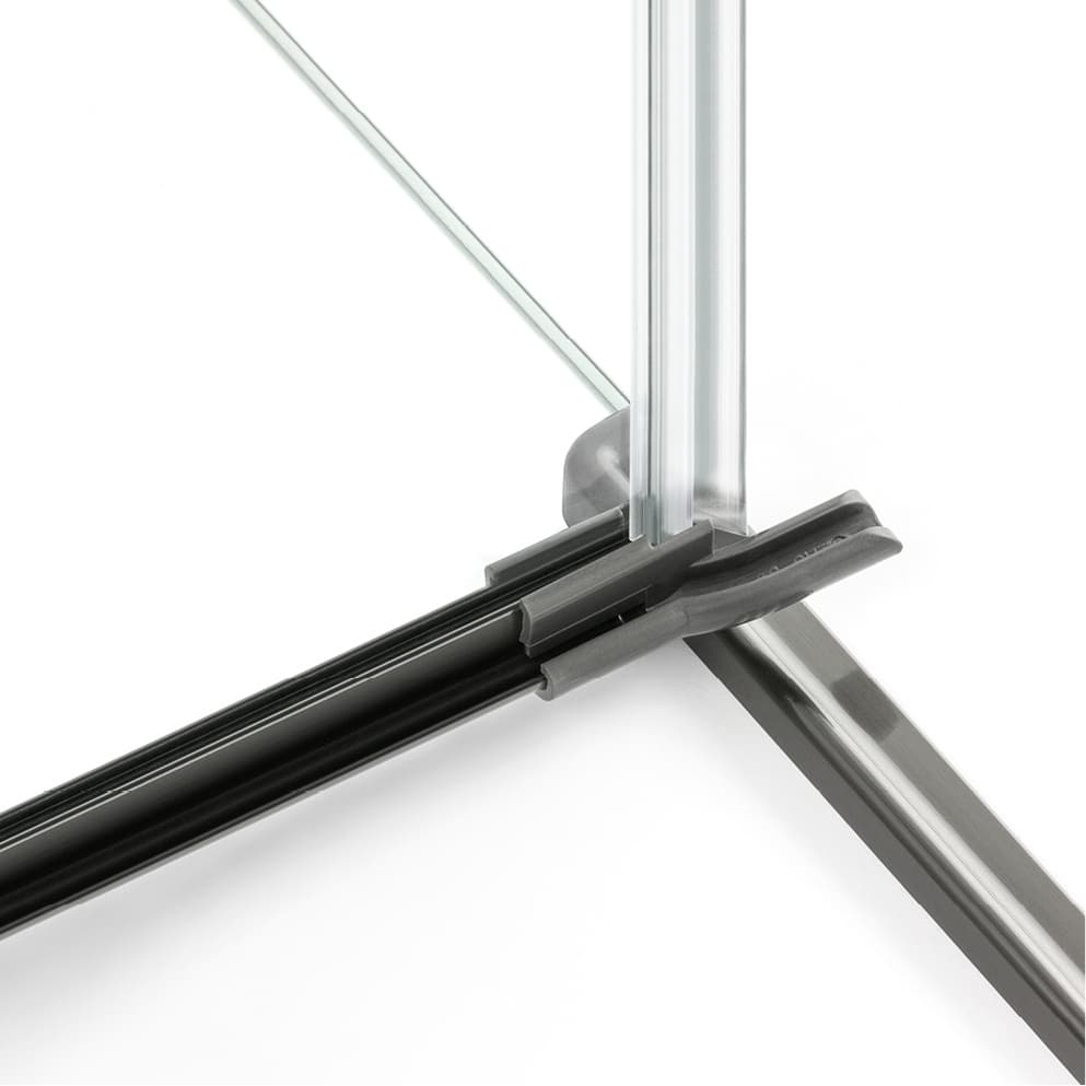 NEW TRENDY KABINA  AVEXA GUNMETAL BRUSHED KWADRATOWA P  90x90x200 CZYSTE 6mm ACTIVE SHIELD    EXK-3356  **ekspo - Powystawowy Katowice