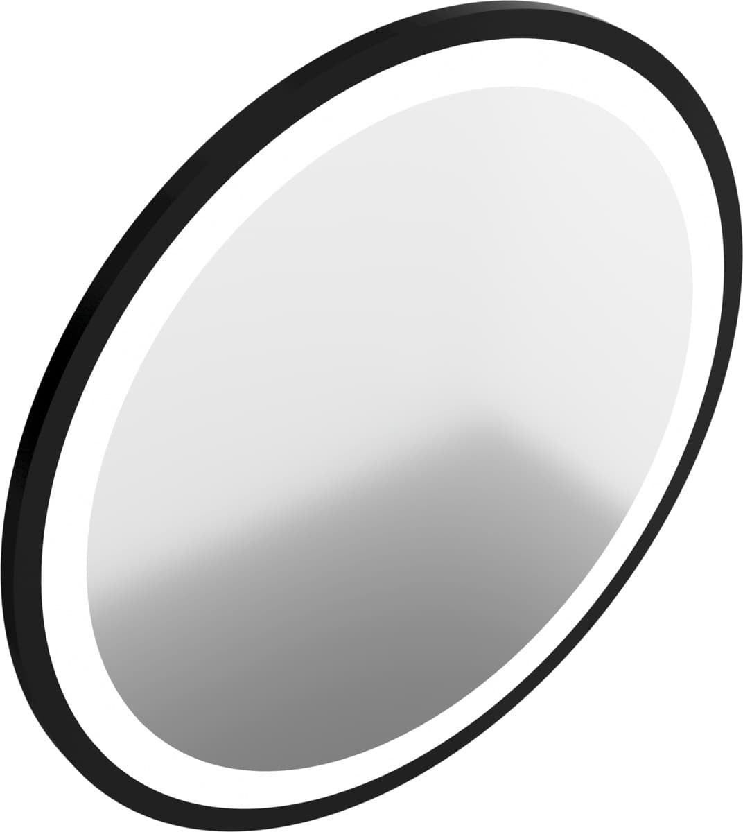IO MELO lustro okrągłe fi 80 z podświetleniem led z ramą aluminiową w kolrze czarny mat LU.MEL.80.L.CM  *W  **ekspo - Powystawowy Tarnowskie Góry