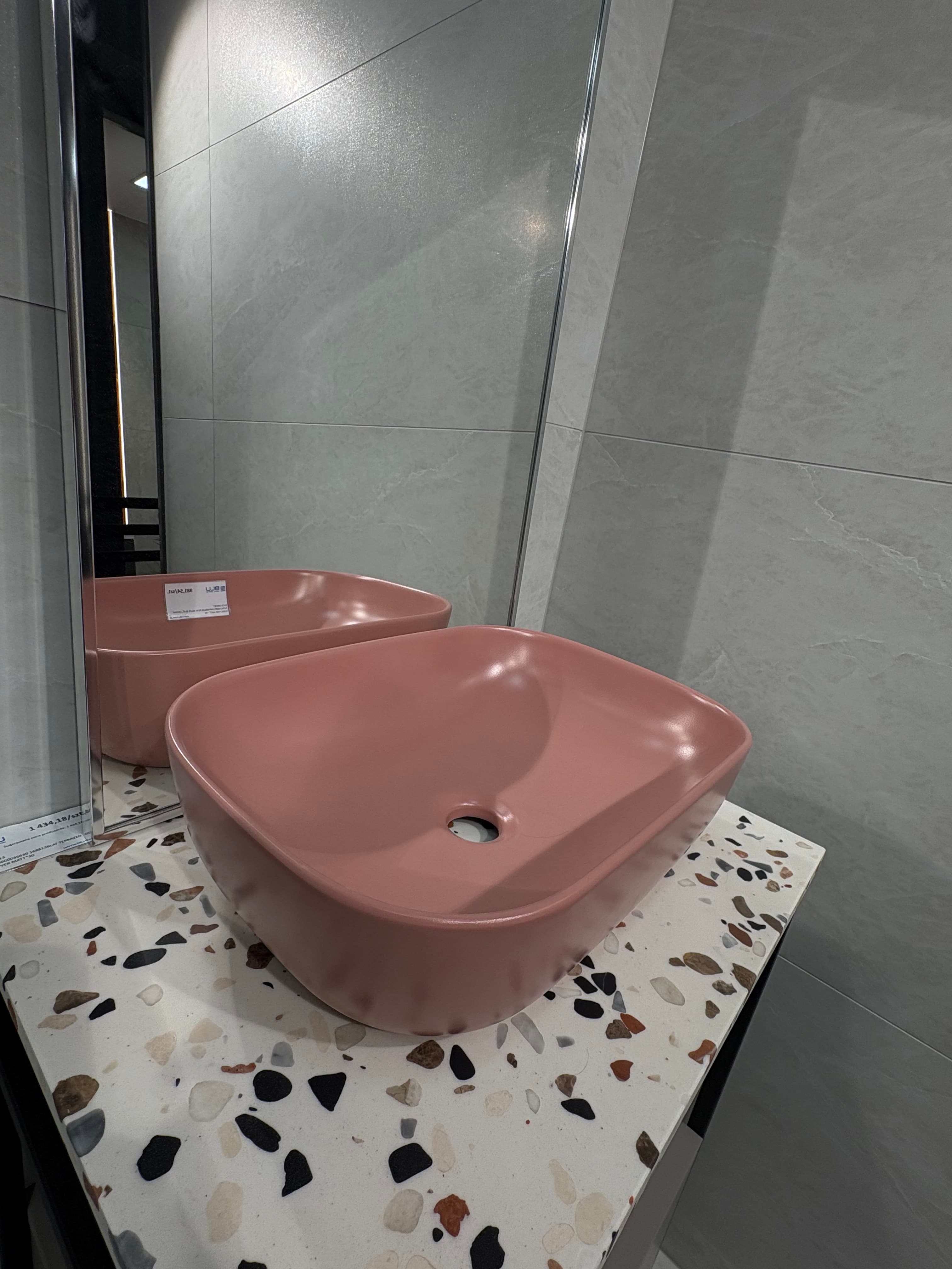ELITA RE040460036600 146081 UMYWALKA RENI 46x33 BLAT, CERAM TERRA PINK MATT *45 **ekspo - Powystawowy Gniezno
