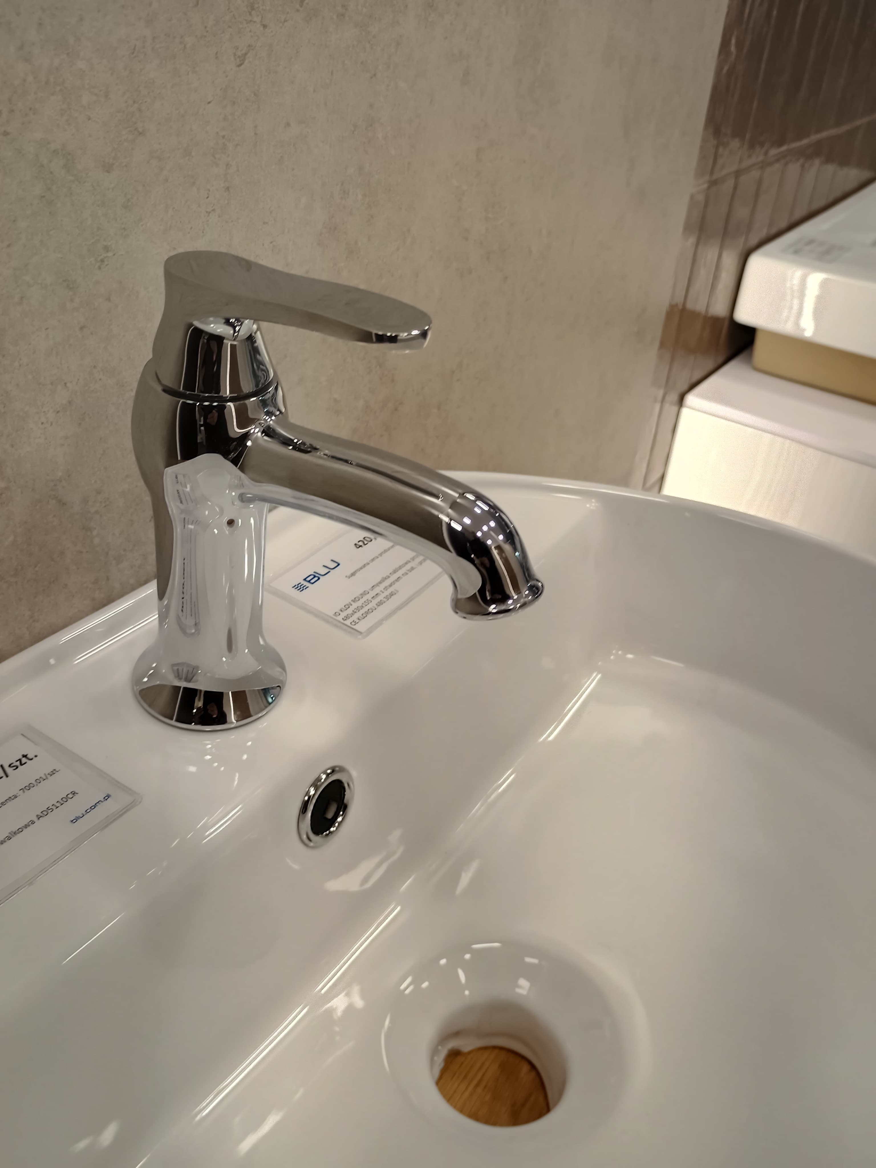 OMNIRES ART DECO bateria umywalkowa AD5110CR chrom - Powystawowy Łódź Zgierska