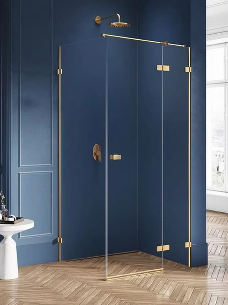 NEW TRENDY Kabina prysznicowa AVEXA GOLD P kwadratowa drzwi pojedyncze 90x90x200 szkło czyste 6mm Active Shield EXK-1745 - Powystawowy Ostrowiec Świętokrzyski