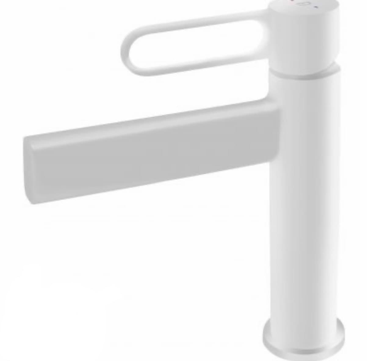 FDESIGN ZAFFIRO BATERIA UMYWALKOWA STOJĄCA W KOMPLECIE Z KORKIEM CLICK-CLACK FD1-ZFR-2-33 BIAŁY P - Powystawowy Dębica