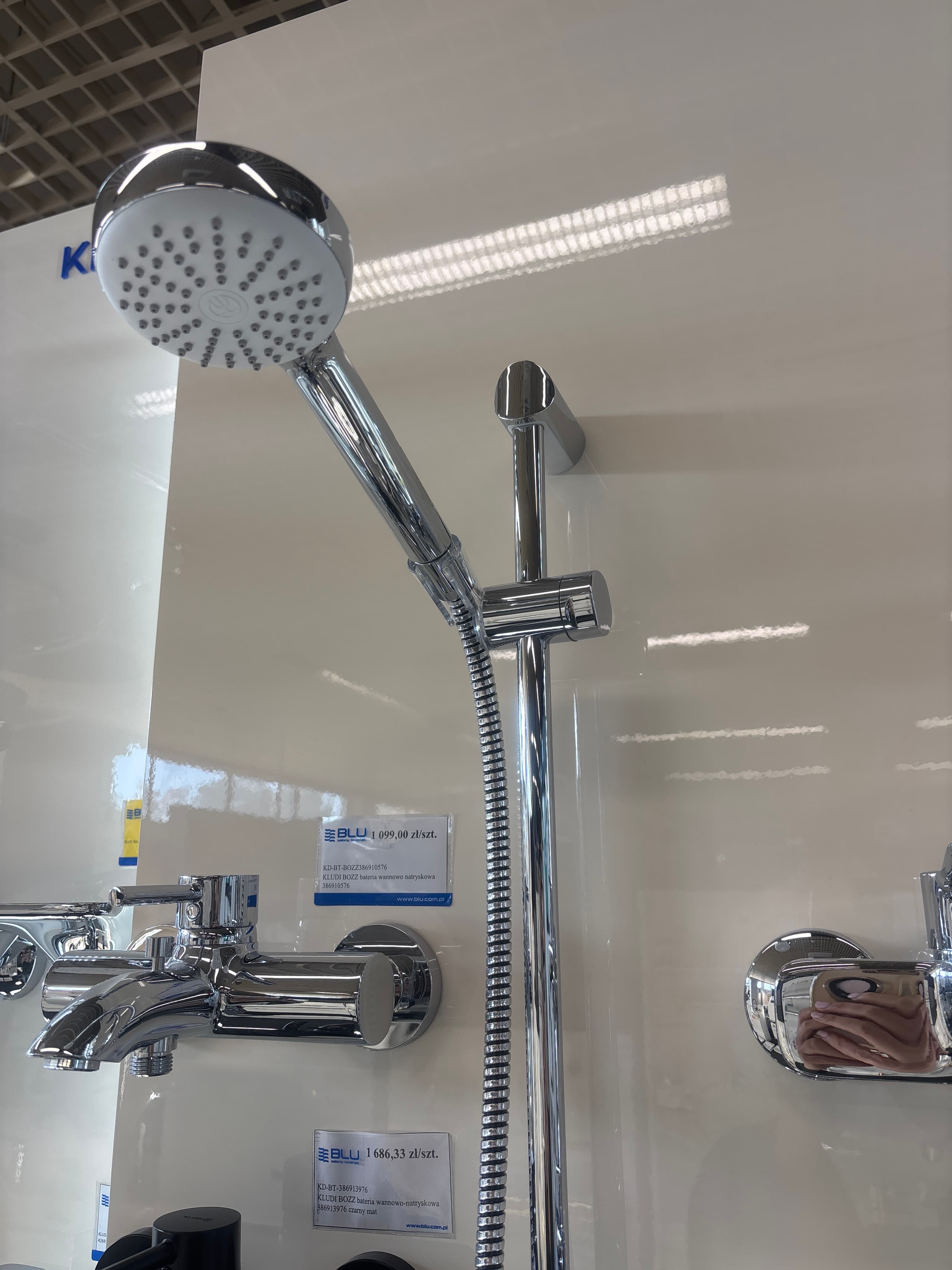 KLUDI LOGO SHOWER DUO zestaw natryskowy termostatyczny 6857505-00 *5 - Powystawowy Łowicz
