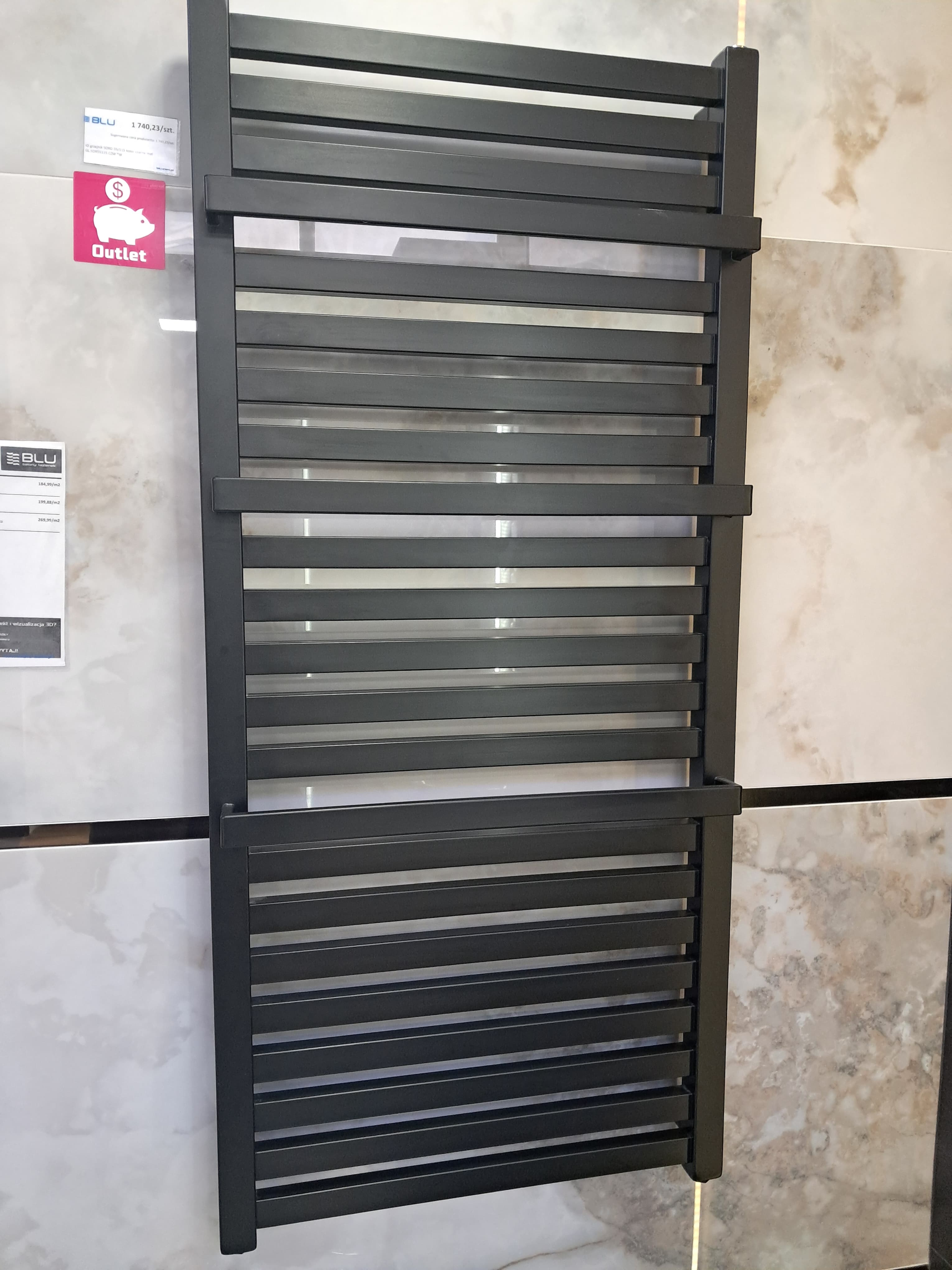IO grzejnik SORO 55/115 kolor czarny mat GL.SOR55115.CZM *W **ekspo - Powystawowy Kwidzyn
