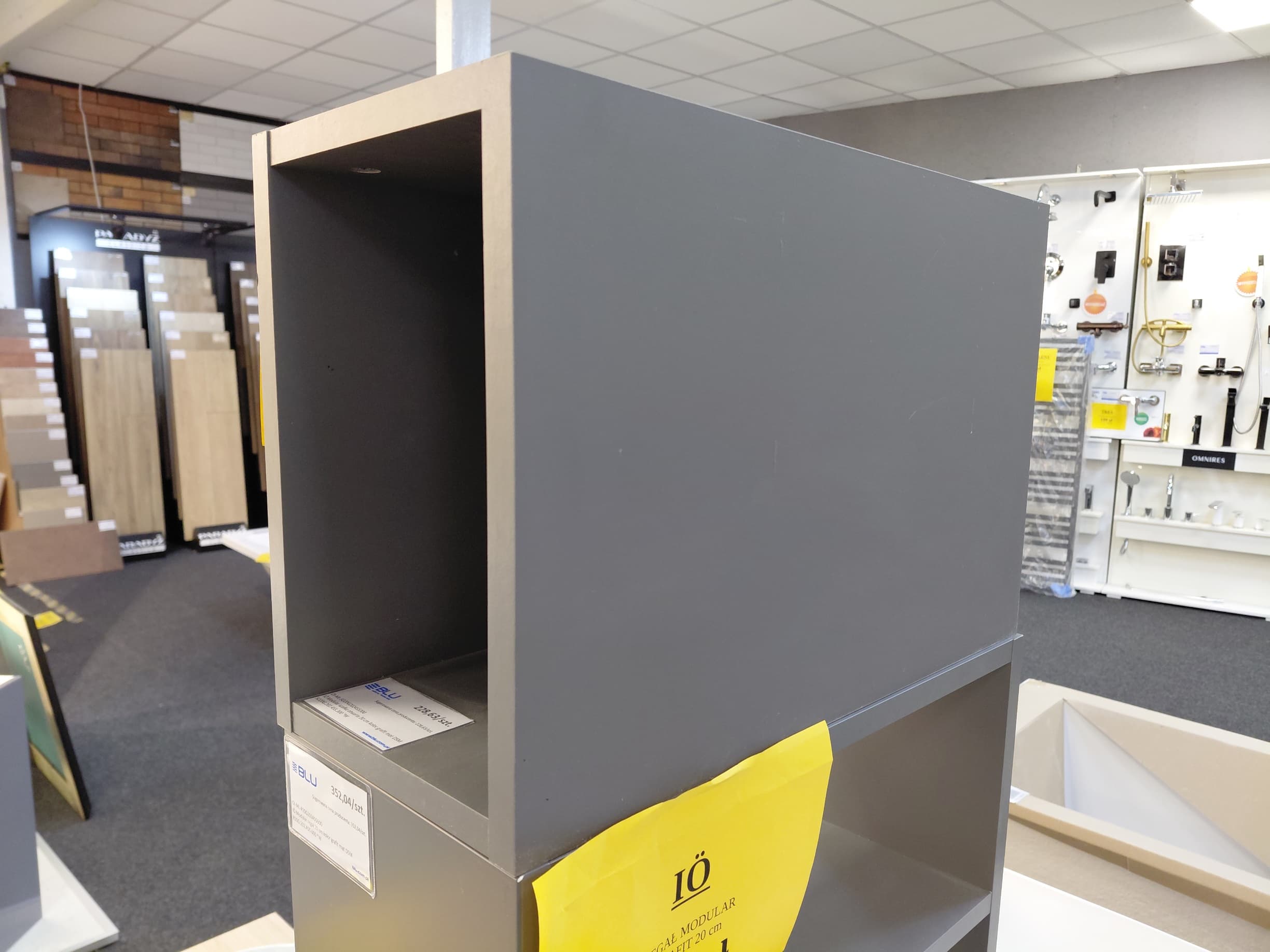 IO Modular szafka otwarta 20 cm kolor grafit mat DSM SO20G.202.455.300 *W **ekspo - Powystawowy Płońsk