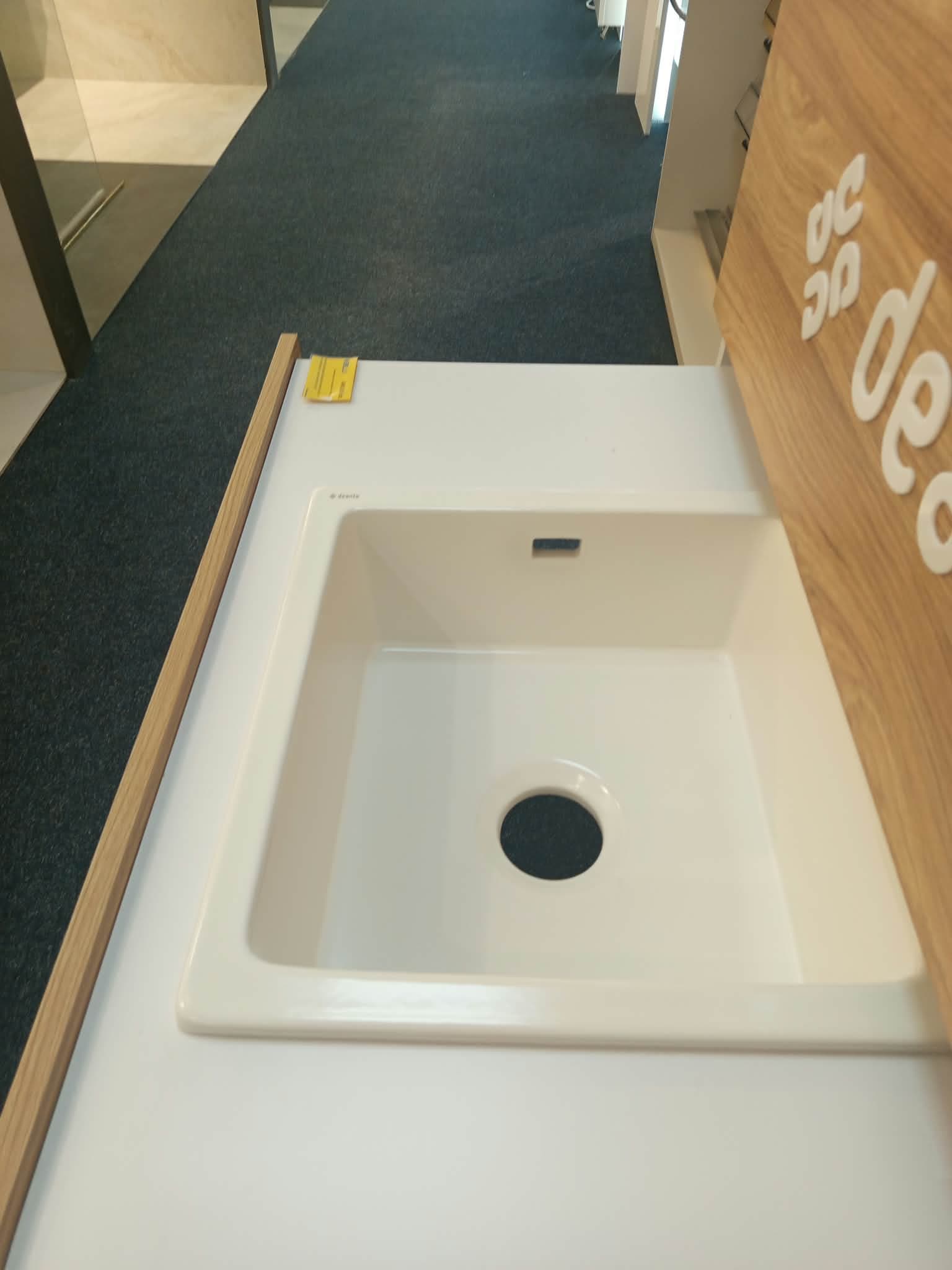 DEANTE ZLEW. SABOR CERAMICZNY BIANCO MAT 1K B/O 450X478X215 + SPACE SAVER ZCB_A103 **ekspo - Powystawowy Ciechanów