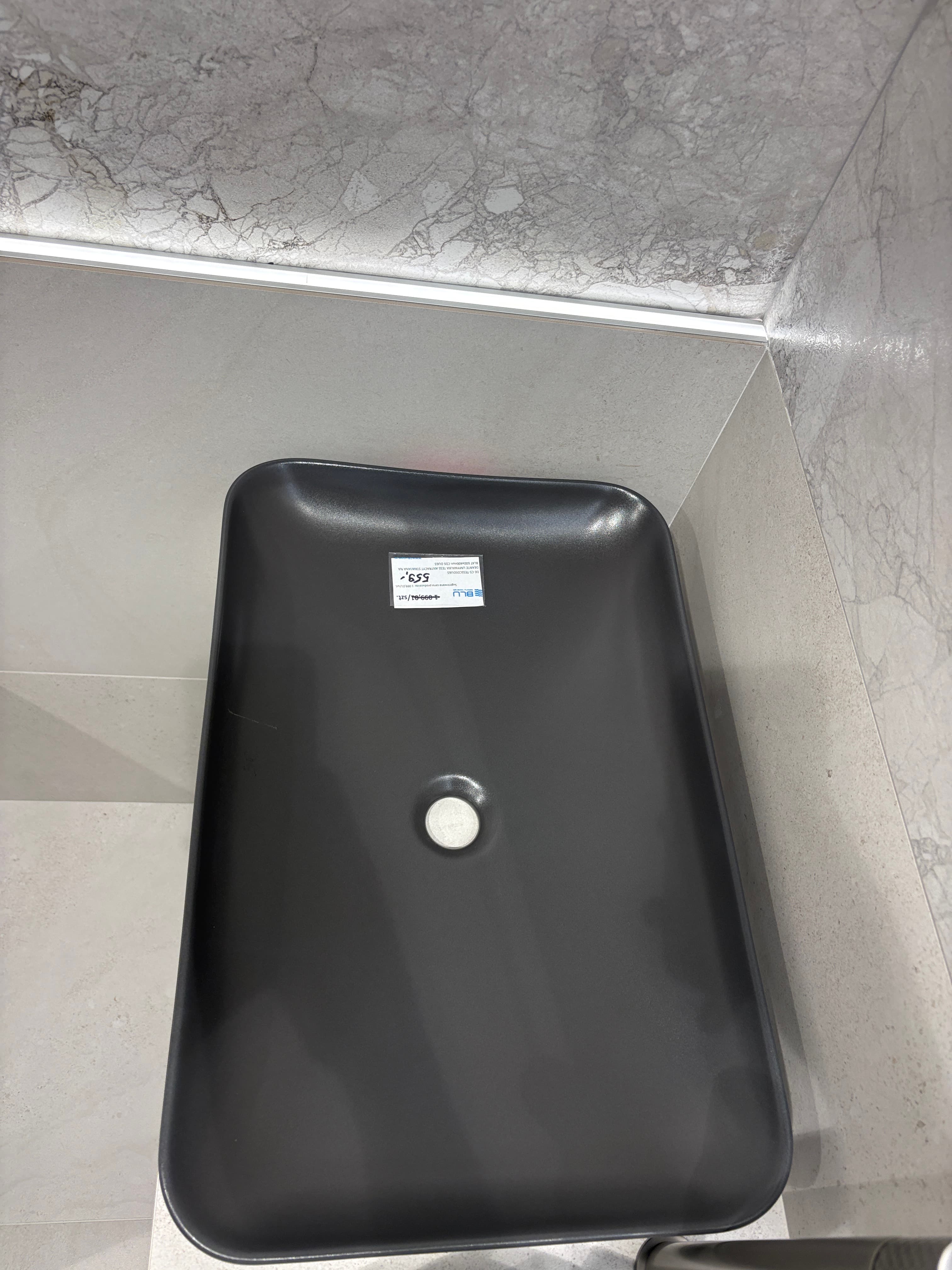 DEANTE UMYWALKA TESS ANTRACYT STAWIANA NA BLAT 600x400mm CDS DU6S - Powystawowy Szczecin