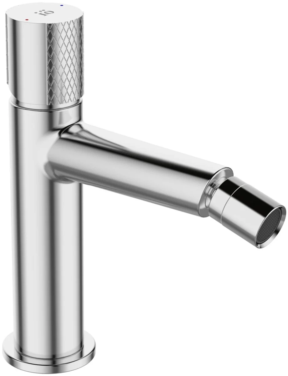 IO VIDA bateria bidetowa stojąca metalowy klik-klak z przelewem , wykończenie chrom B30_032D - Nowy Łaziska Górne