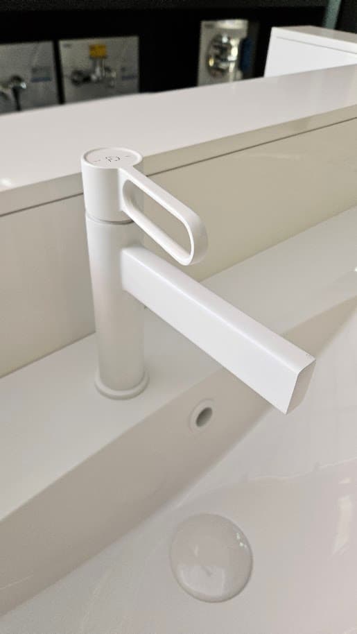 FDESIGN ZAFFIRO BATERIA UMYWALKOWA STOJĄCA W KOMPLECIE Z KORKIEM CLICK-CLACK FD1-ZFR-2-33 BIAŁY P - Powystawowy Bielsko-Biała