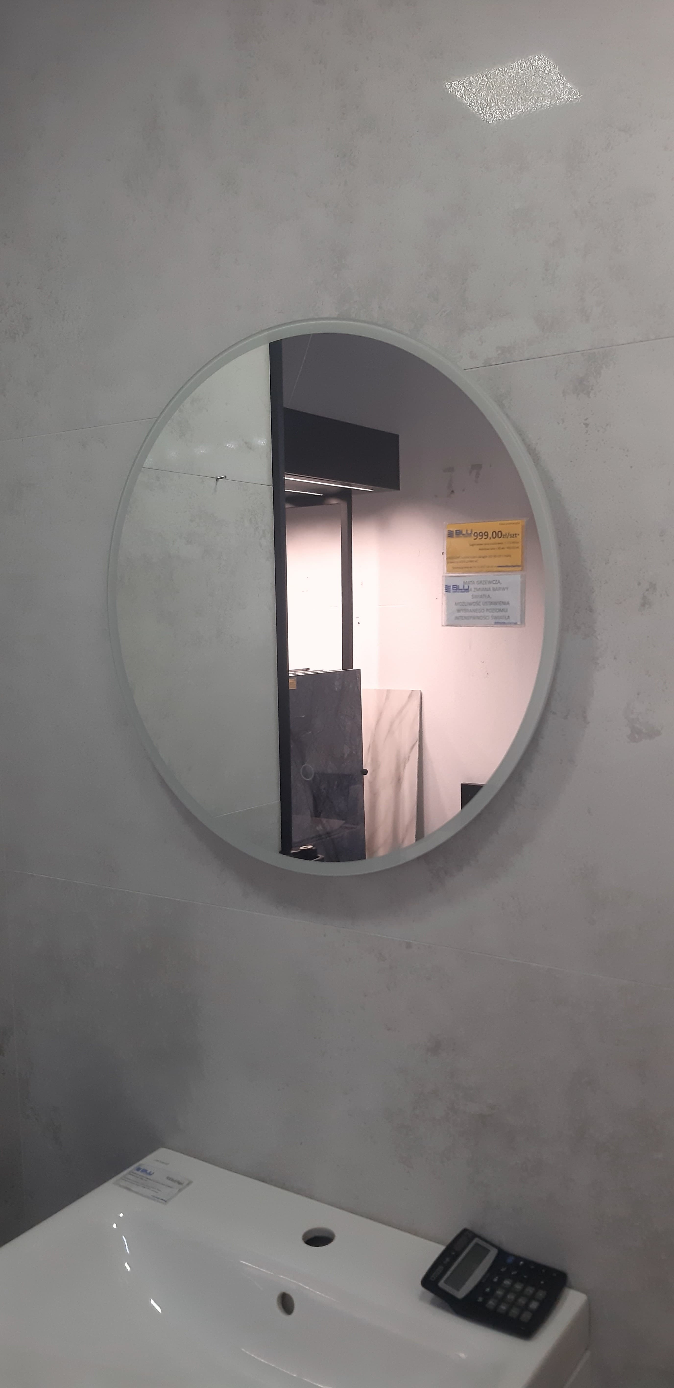 EXCELLENT Lumiro lustro okrągłe LED 60 cm z matą grzewczą DOEX.LU060.AC - Powystawowy Bochnia
