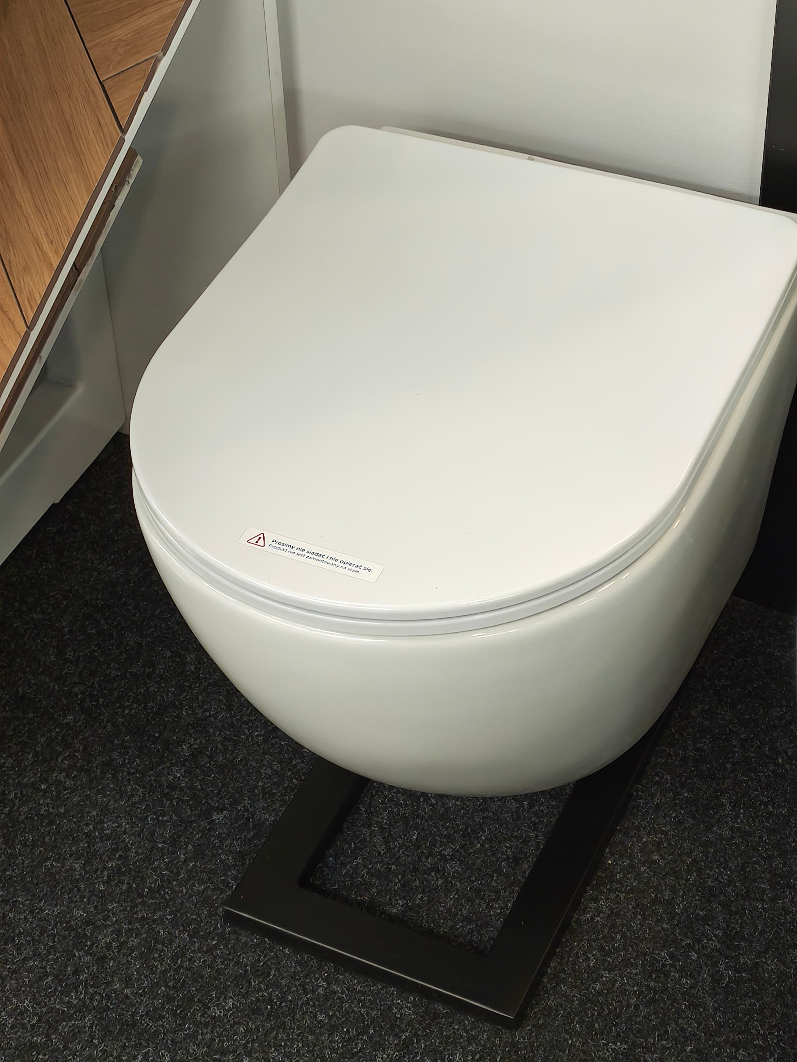 IO FROYA miska wc wisząca Spin Flux 490x365 mm z deską slim wolnoopadającą z funkcją łatwego wypinania CE.FROWC.SF490 *W dostęna na indeksie CE.FROSF.490.046E.UQ3.I **ekspo - Powystawowy Poznań