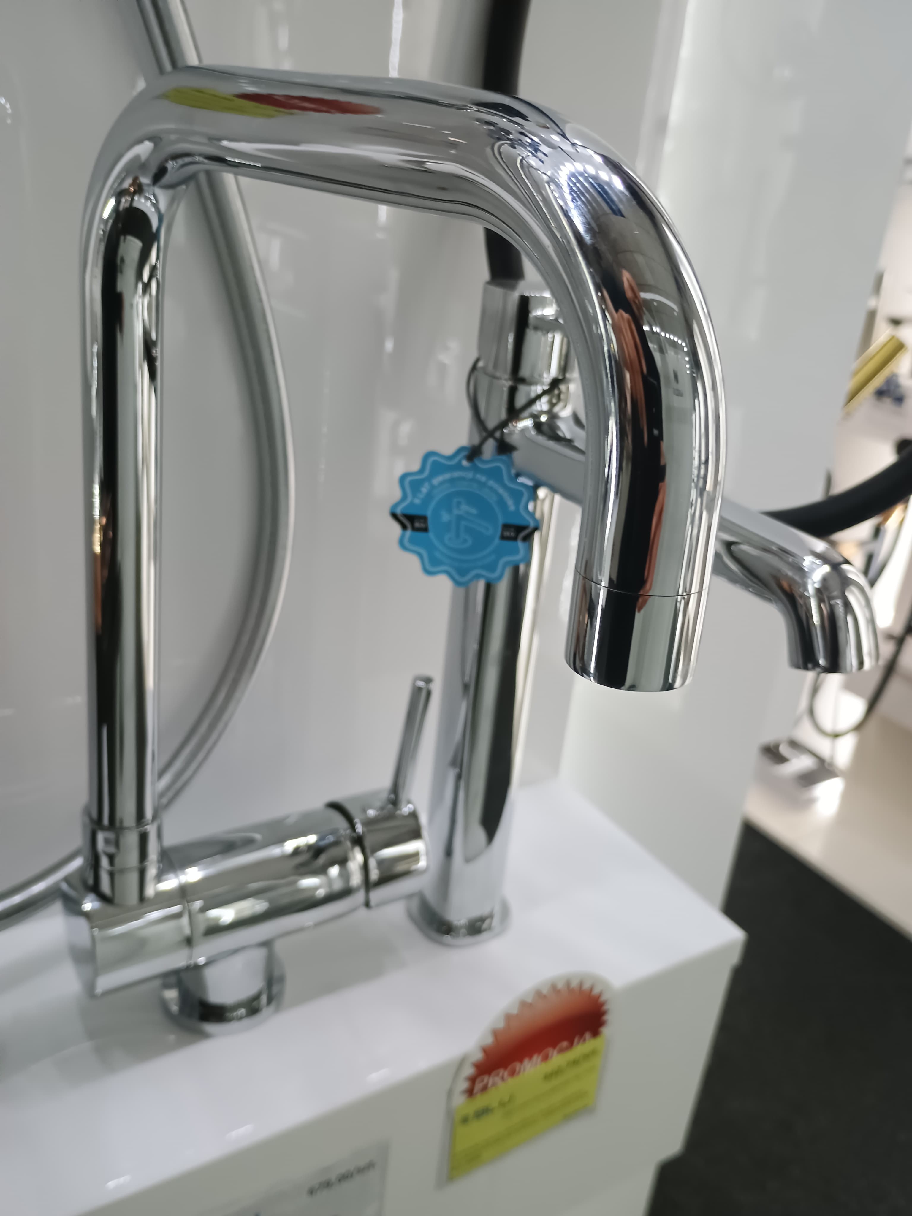 FDESIGN AVANZA Bateria zlewozmywakowa z ruchoma wylewką podokienna chrom FD1-A14-4-11 - Powystawowy Łódź Zgierska