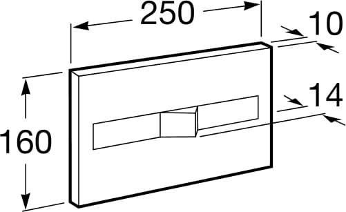 ROCA przycisk PL2 DUAL CHROM A890096001 *W **ekspo - Powystawowy Inowrocław