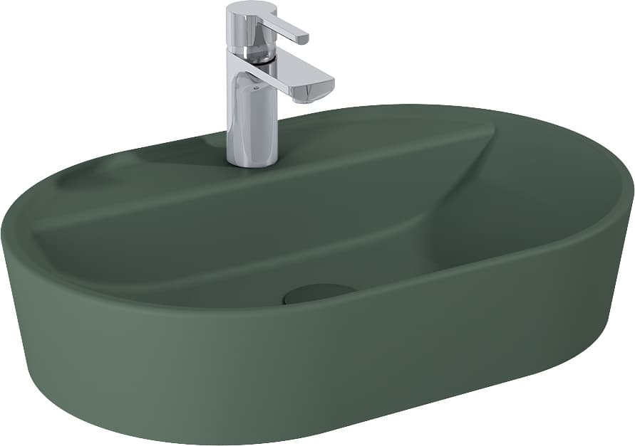 ELITA RE040620017010 146043 UMYWALKA BABETTE 62x41 BLAT, CERAM FOREST GREEN MATT *30 - Powystawowy Poznań