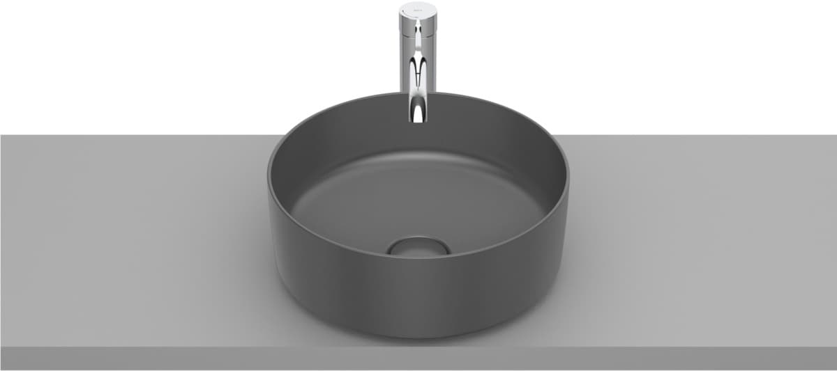 ROCA INSPIRA ROUND Umywalka 370x370 OCT FINECERAMIC ONYX A327523640 *12 **ekspo - Powystawowy Białystok