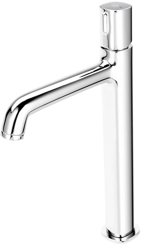 FDESIGN MEANDRO Bateria umywalkowa wysoka (nablatowa)z korkiem click-clack chrom FD1-MDR-2L-11 - Powystawowy Kalisz