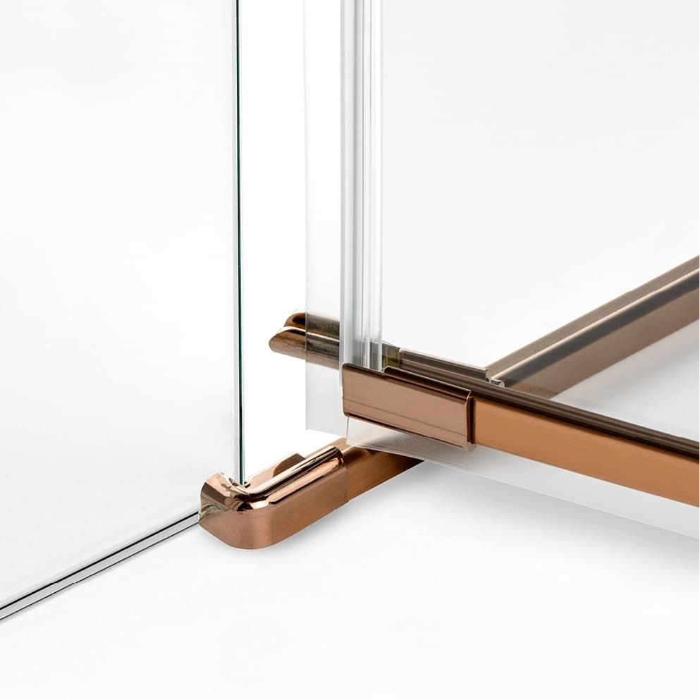 NEW TRENDY KABINA AVEXA COPPER BRUSHED KWADRATOWA P 90x90x200 CZYSTE 6mm ACTIVE SHIELD EXK-3583 - Powystawowy Mława