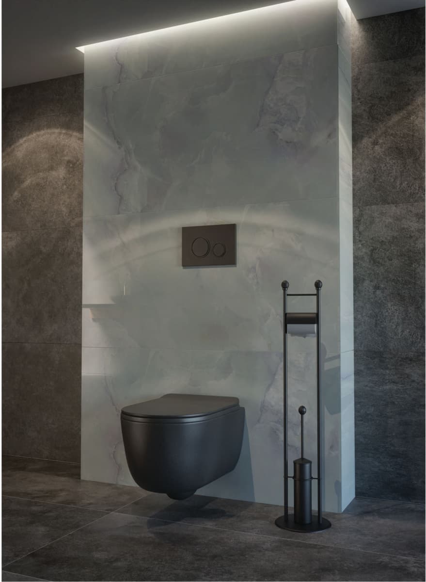 IO ELBA miska wisząca wc mat czarny Rimless 490x359 mm powłoka CLEAN PLUS+ CS.ELB.CZ.1417.04.129 *W **ekspo - Powystawowy Piotrków Trybunalski