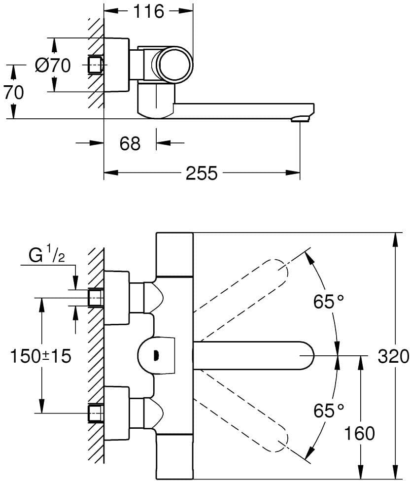 GROHE 36455000 Eurosmart Cosmopolitan E Special elektroniczna bat. umywalkowa z termostatem **ekspo - Powystawowy Tarnobrzeg