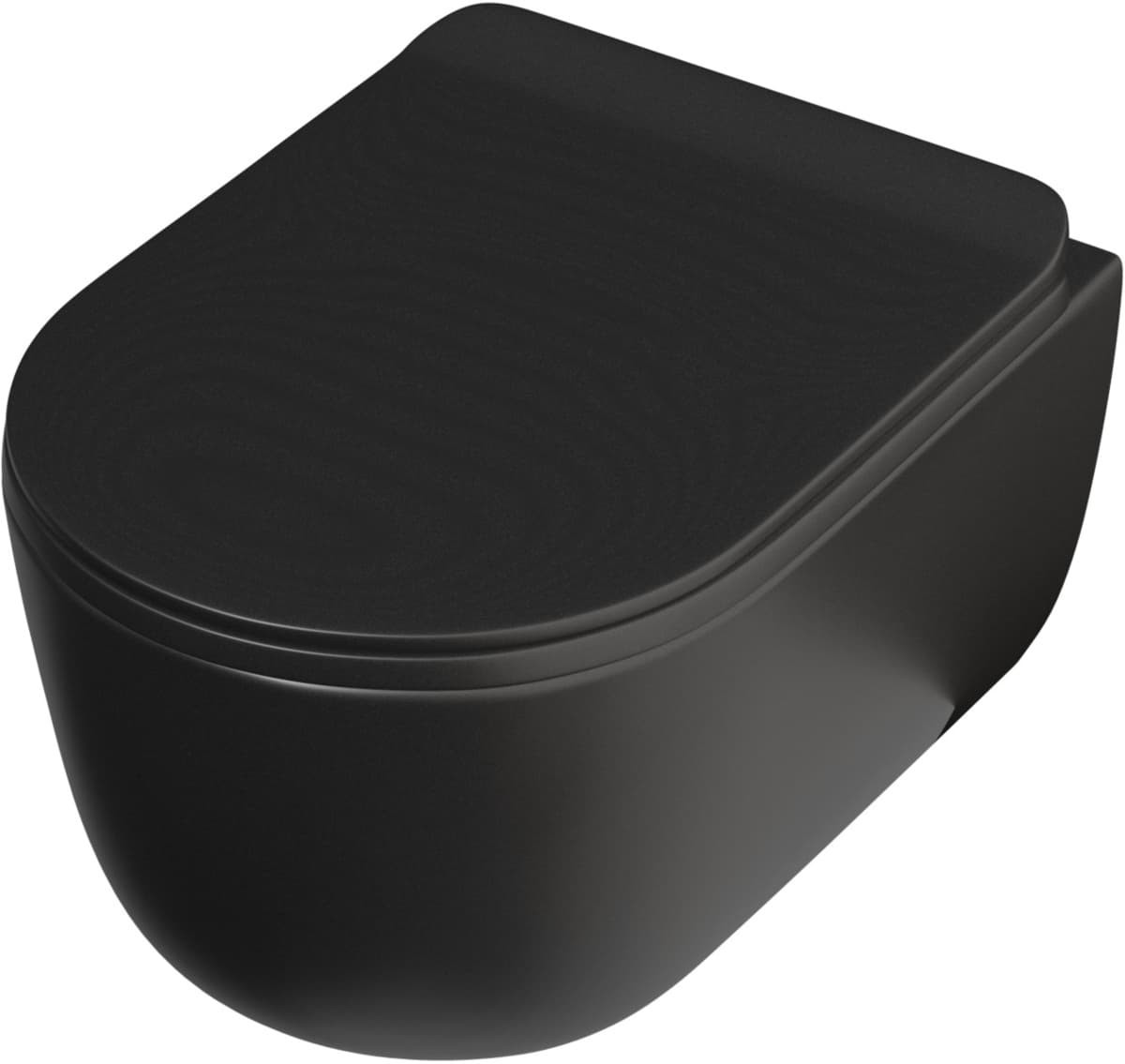 IO ELBA miska wisząca wc mat czarny Rimless 490x359 mm powłoka CLEAN PLUS+ CS.ELB.CZ.1417.04.129 *W **ekspo - Powystawowy Piotrków Trybunalski
