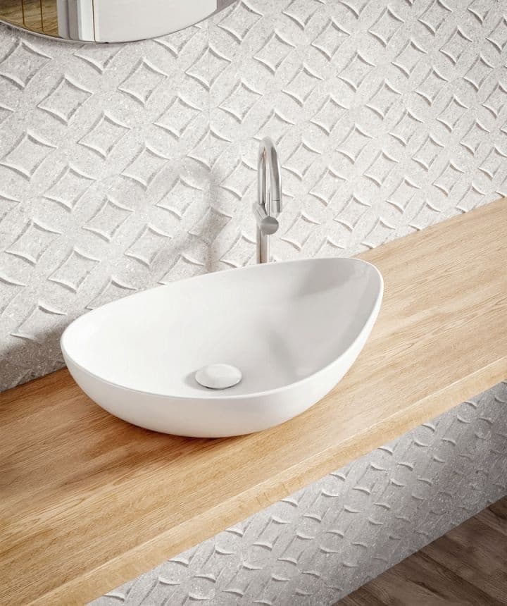 IO umywalka nablatowa TROMSO SLIM 61x40 (w zestawie z odpływem i korkiem porcelanowym) CS.TROMSO6140 *W **ekspo - Powystawowy Krosno