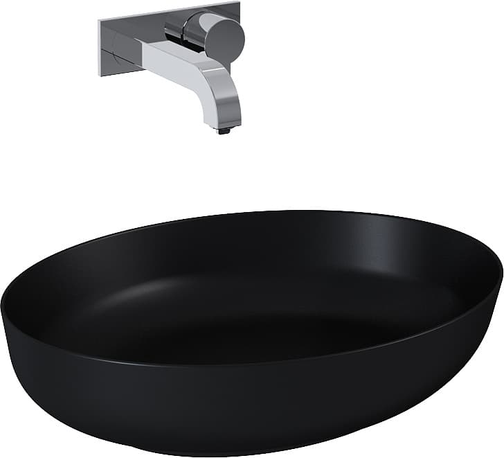 ELITA RE040520087160 145001 UMYWALKA RIKA 52x40 BLAT, CERAM BLACK MATT *52 - Powystawowy Szczecin