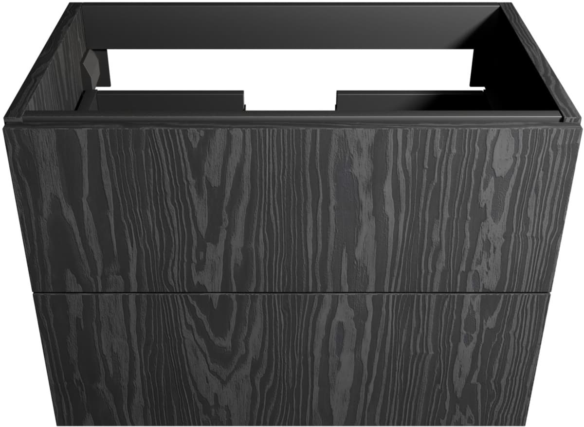 IO WOOD. 2S 80 - szafka wisząca z dwiema szufladami Milenium Nero 800x455mm ML.WO.2S.80.MN *W **ekspo - Powystawowy Warszawa