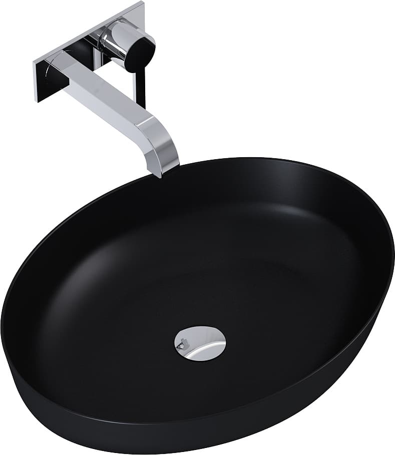 ELITA RE040520087160 145001 UMYWALKA RIKA 52x40 BLAT, CERAM BLACK MATT *52 - Powystawowy Szczecin