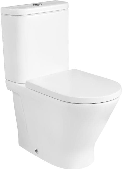 ROCA GAP ROUND Miska WC do kompaktu Rimless 60 cm, wersja przyścienna BTW, o/podwójny A3420N7000 *12 - Powystawowy Nowy Sącz