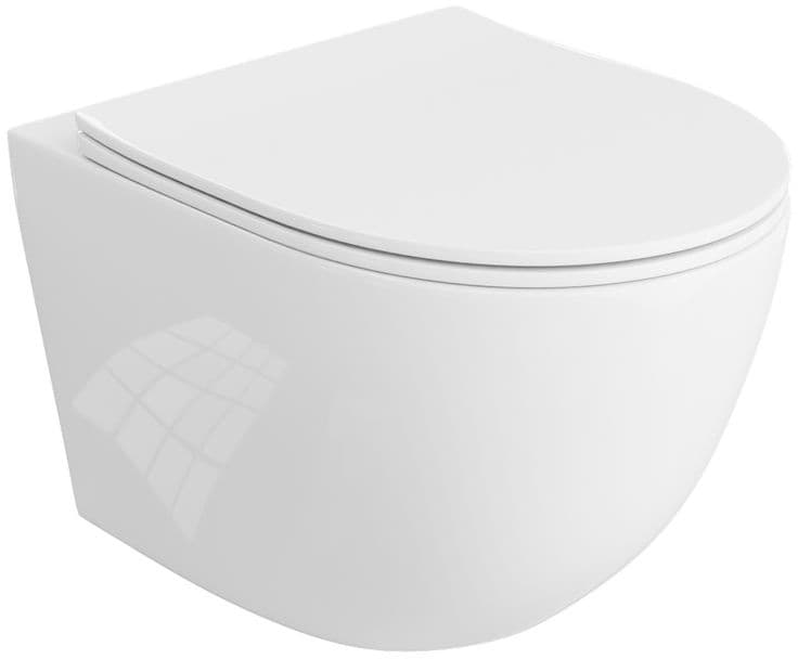 IO FROYA miska wc wisząca Spin Flux 490x365 mm z deską slim wolnoopadającą z funkcją łatwego wypinania CE.FROWC.SF490 *W dostęna na indeksie CE.FROSF.490.046E.UQ3.I **ekspo - Powystawowy BLU Salon Łazienek Jelenia Góra