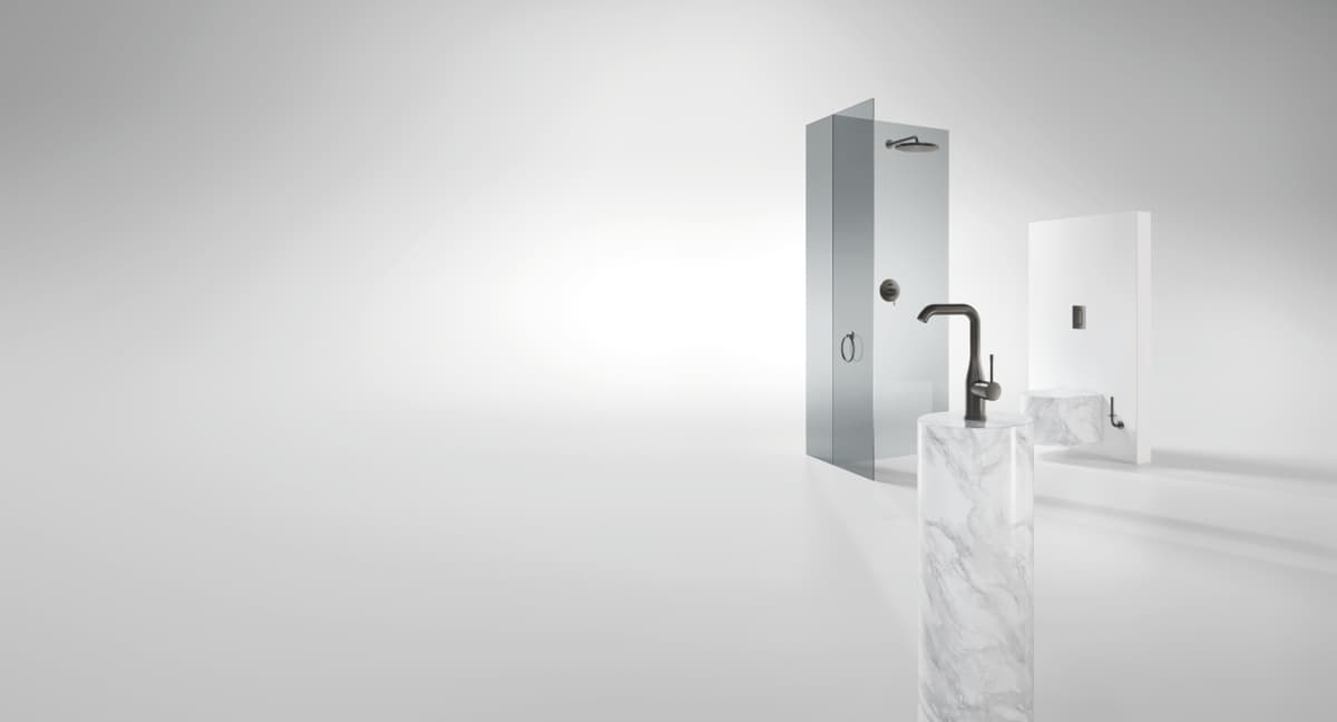 GROHE 26066AL0 RAINSHOWER COSMOPOLITAN 310 Deszczownica z ramieniem 380 mm 1 strumień brushed hard graphite P P - Powystawowy Łódź Pojezierska