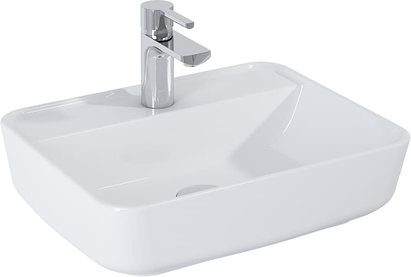 ELITA RE040500148060 145082 UMYWALKA ENZO 50x40 BLAT, CERAM WHITE P *30 - Powystawowy Zamość