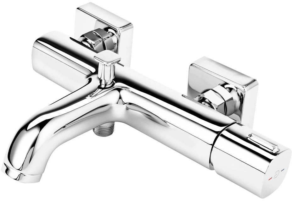 FDESIGN MEANDRO Bateria wannowa z przełącznikiem natrysku bez kompletu natryskowego chrom FD1-MDR-1-11 - Powystawowy Gniezno